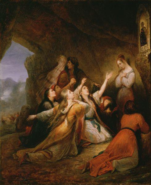 Ary Scheffer Greek Women Imploring at the Virgin of Assistance China oil painting art